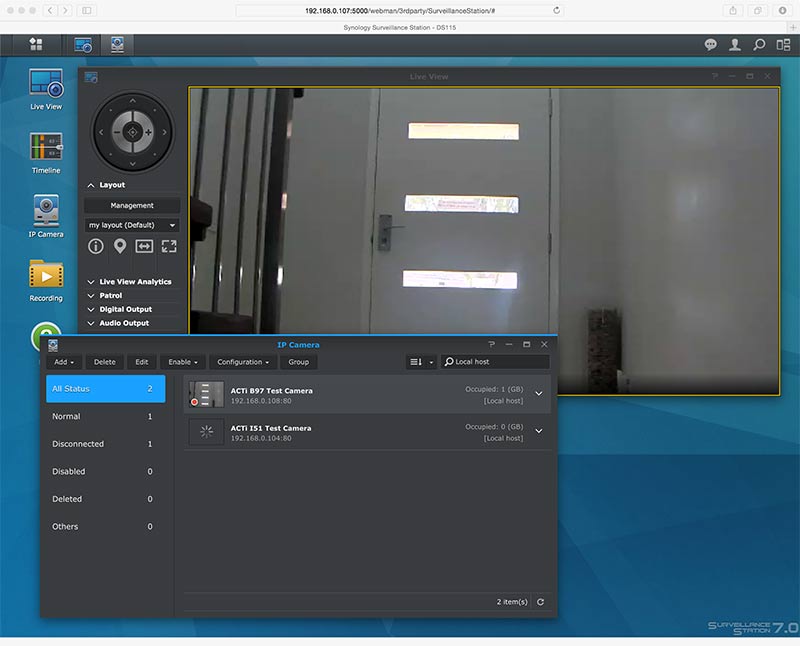 How to manage the camera groups in Synology Surveillance Station