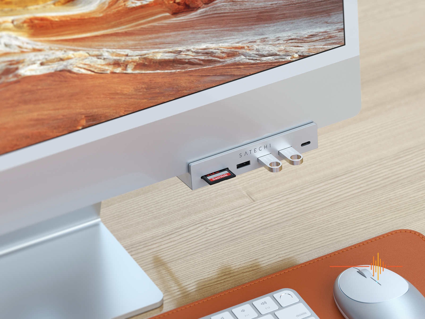 Satechi USB-C Combo Hub for Desktop (Space Grey) - JB Hi-Fi