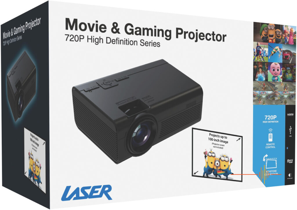 Laser HD LED Projector with Bluetooth 720P 2024