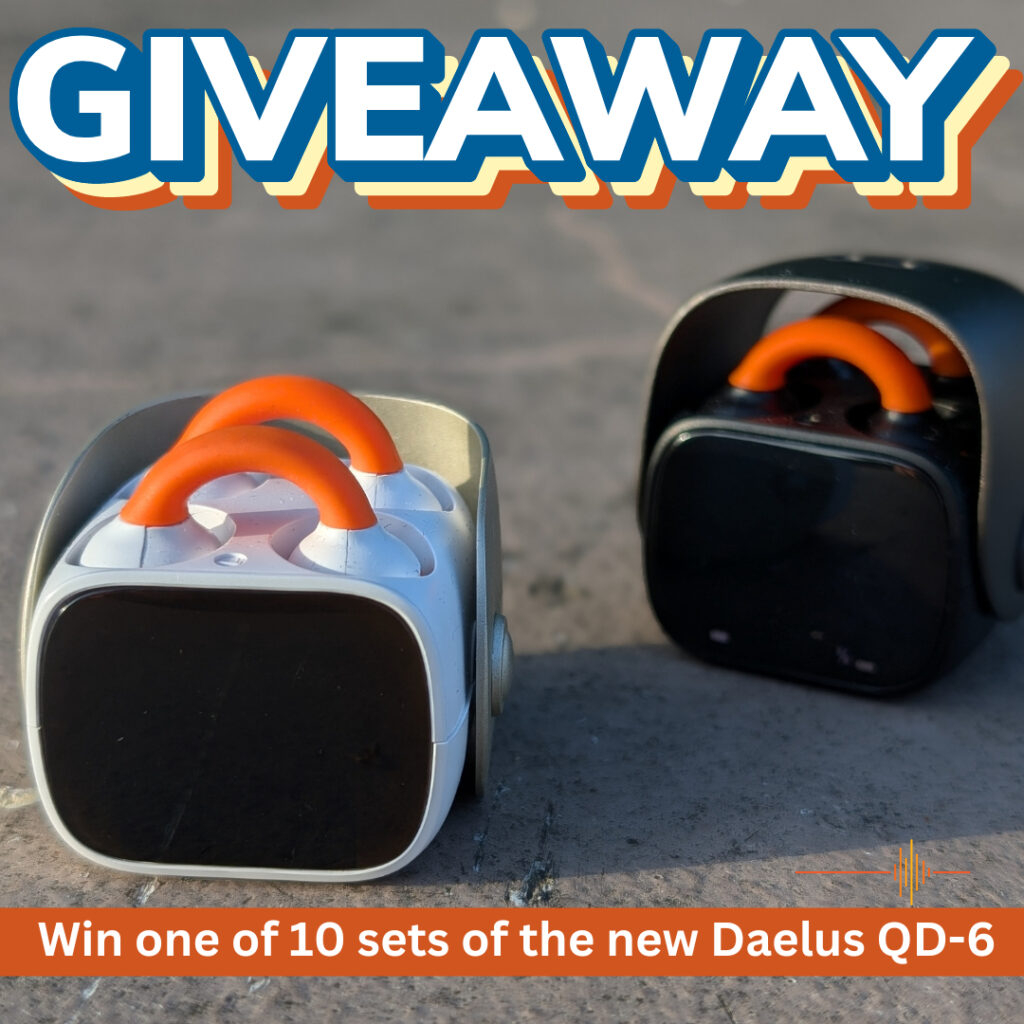 Win Daelus QD-6 open-ear headphones with dRN