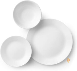 Corelle Winter Frost White Dinnerware Set, 18 Piece Set